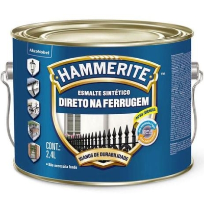 Esmalte Sintético Hammerite Brilhante Branco 2,4 Litros Coral 