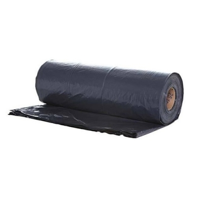 Lona Plástica para Proteção Preta Fina 4 Metros de Largura