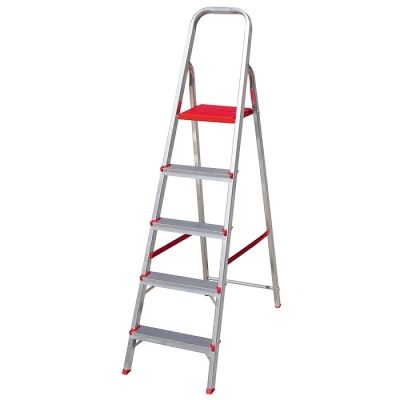 Escada de Alumínio Doméstica 5 Degraus Ref.ESC0064 Botafogo