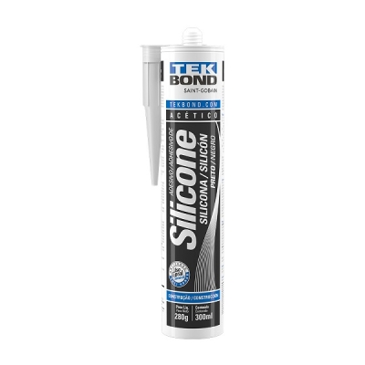 Silicone Ácetico Preto 280gr Tekbond