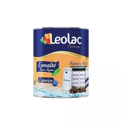 Tinta Esmalte Base Água Premium Marrom Tabaco Brilhante 900ml Leolac