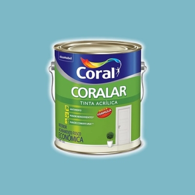 Tinta Acrílica Coralar Azul Arpoador Galão 3,6 Litros Coral