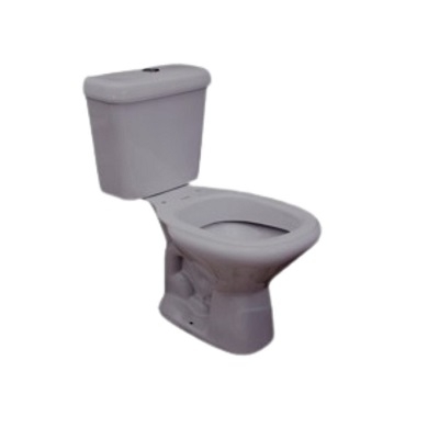 Vaso Sanitário com Caixa Acoplada Dona Beja Cinza Claro Santa Clara