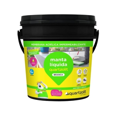Manta Líquida Branca Balde 18kg Quartzolit