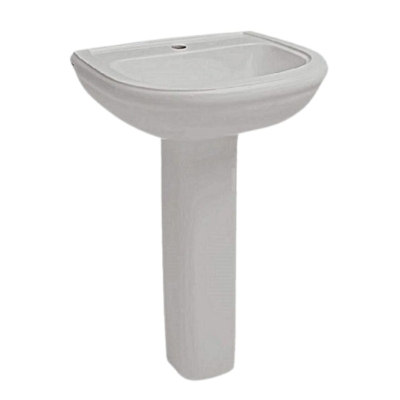 Lavatório com Coluna Dona Beja Cinza Santa Clara