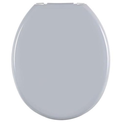 Assento Sanitário Oval Almofadado Cinza Claro 02 TPK/AS*CZ2 Astra