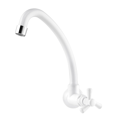 Torneira Cozinha Parede Bica Móvel Pacific Branca 1190803 Viqua