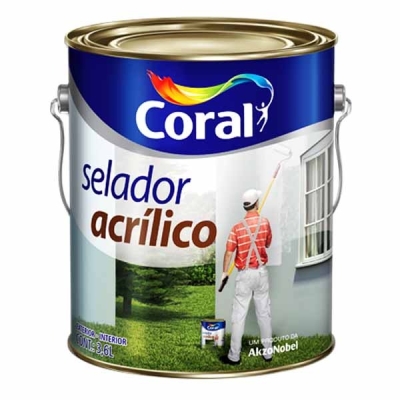 Selador Acrílico Branco Lata 3,6 Litros Coral