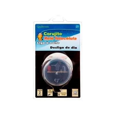 Relé Fotocélula Liga Noite/Desliga Dia Bivolt QR51 Qualitronix 