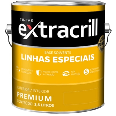 Zarcão Fundo Cinza Galão 3,600 Litros Extracrill 