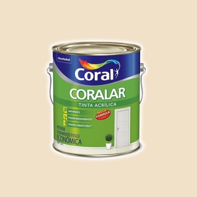 Tinta Acrílica Coralar Pérola Galão 3,6 Litros Coral