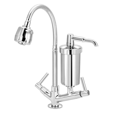 Torneira Cozinha Gourmet Com Filtro Mesa Bica Flexível 2168 C34 Águia