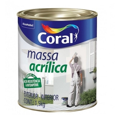 Massa Acrílica 1,5kg Coral 