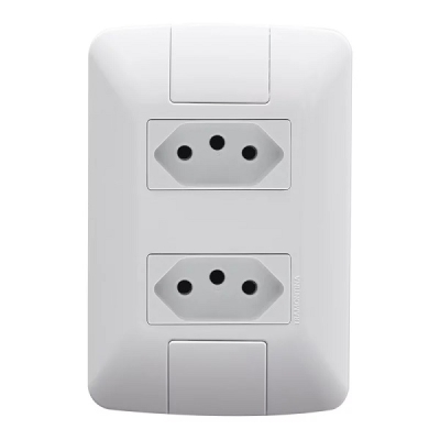 Aria Conjunto 2 Tomadas 2P+Terra 10A 250V 4x2 57241065 Tramontina