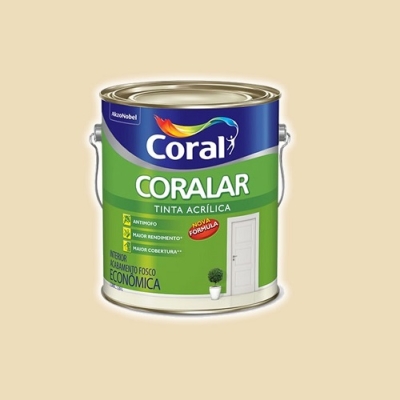 Tinta Acrílica Coralar Marfim Galão 3,6 Litros Coral