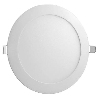 Painel de Led Slim de Embutir Redondo 18W Luz Branca Bivolt Economax