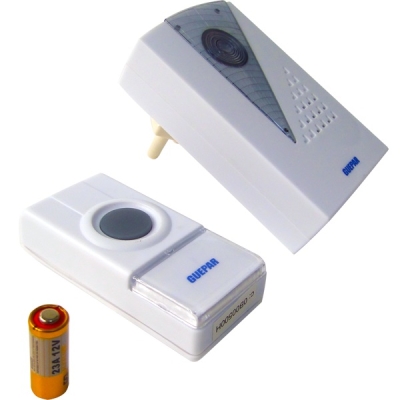 Campainha Sem Fio Com Plugue Codificada 32 Melodias 861-2818 Guepar