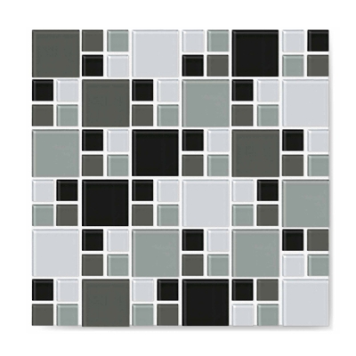 Pastilha de Vidro Mondrian ASHG01-201 30x30cm Colortil 