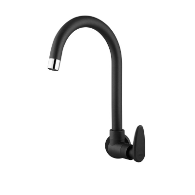 Torneira Cozinha Parede Bica Móvel Allure Decore Preto Fosco 1170321